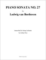 Piano Sonata No. 27 in e minor Orchestra sheet music cover
